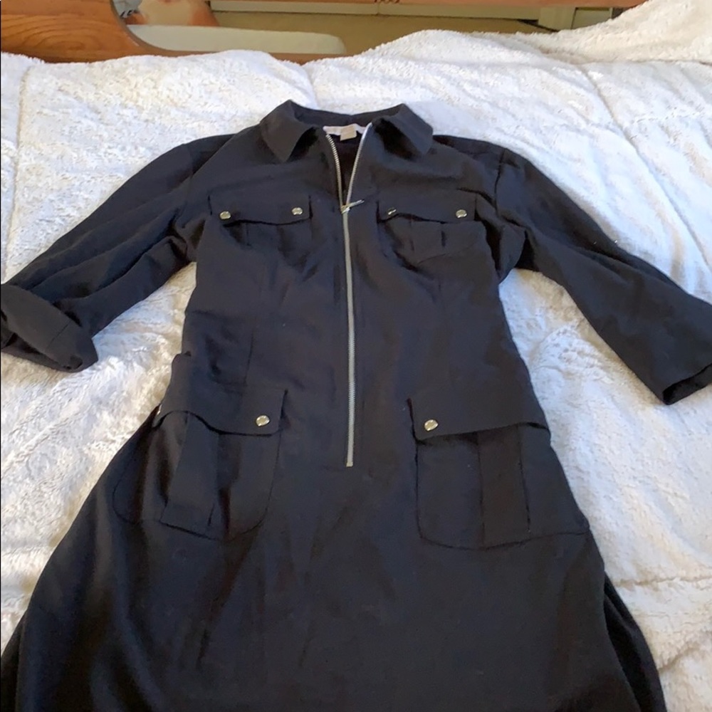 Michael Kors belted utility shirt dress